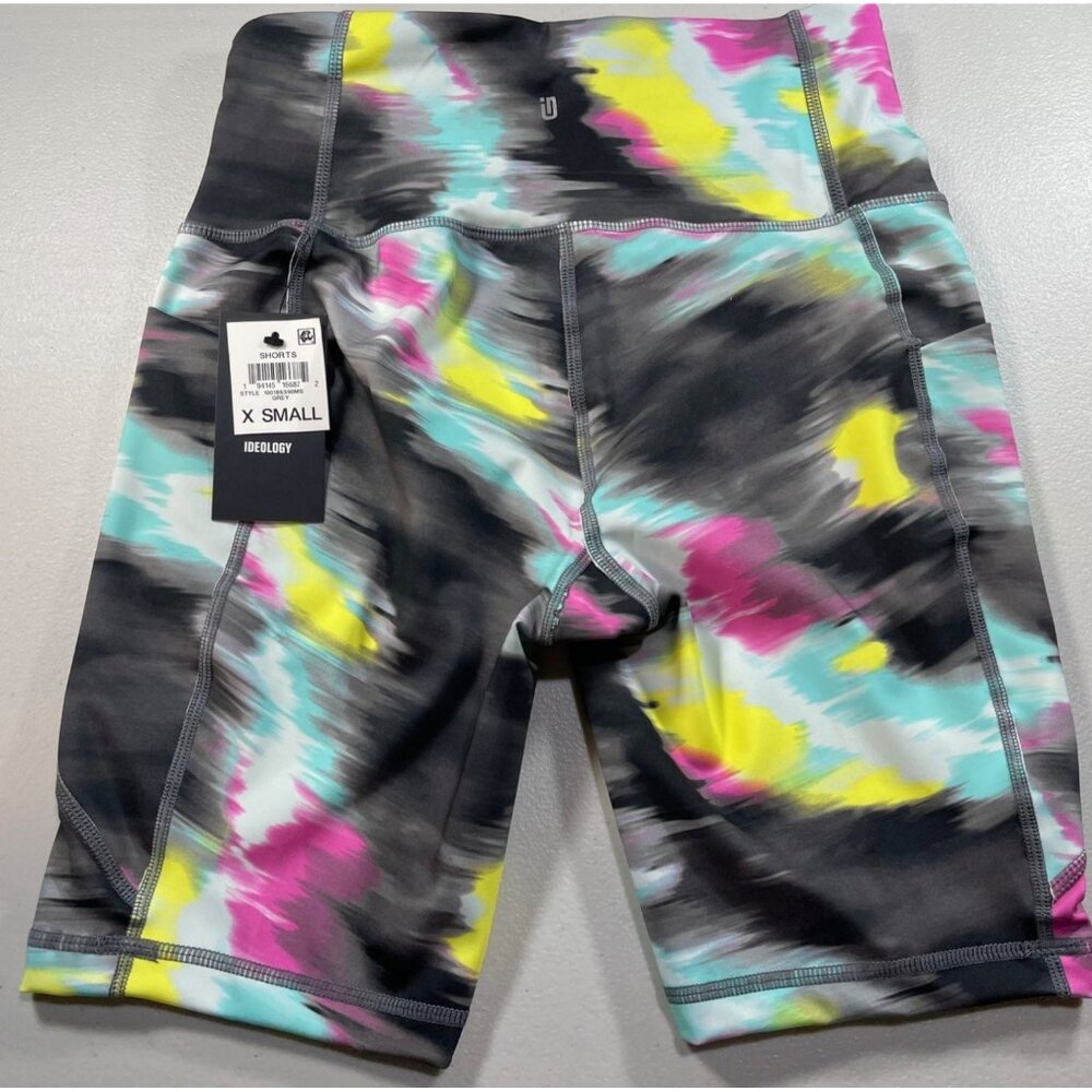 Ideology Womens X-Small Bike Shorts Multicolor stretch - Picture 2 of 10
